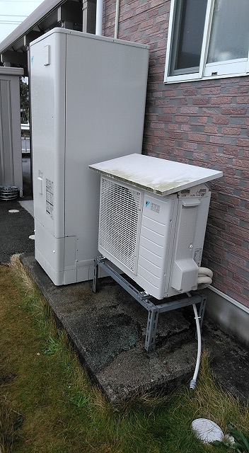 パナソニックエコキュート460Lからダイキンエコキュート フルオート370Lへ入替え　富山県滑川市